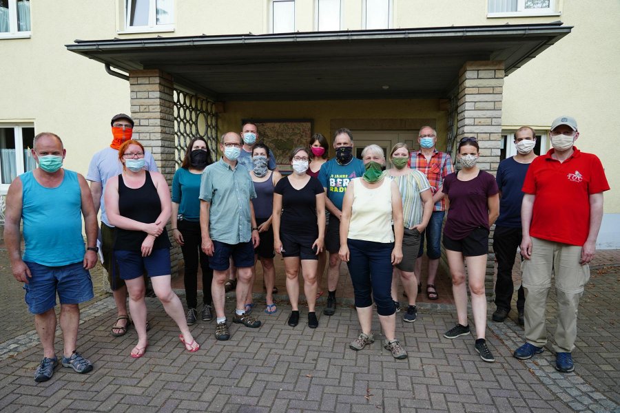 Gruppenfoto Fledermauserfassung Bad Schandau 2020