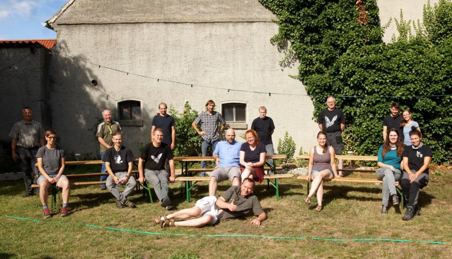 Gruppenfoto Fledermauserfassung Dübener Heide